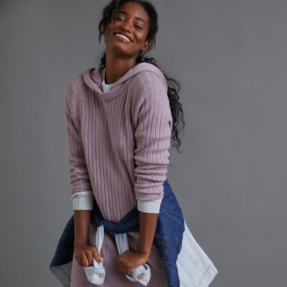 Anthropologie | HERA HOODED SWEATER DRESS | Sz XS